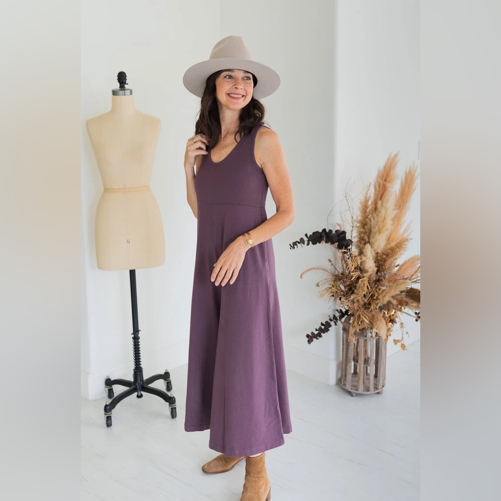 Chic Sleeveless Purple Jumpsuit